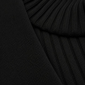 Conjunto tricô feminino preto de 3 peças com visual sofisticado, tecido macio e acabamento premium