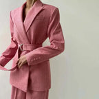 Conjunto Social Feminino Blazer Corset Acinturado Sofisticado