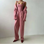 Conjunto Social Feminino Blazer Corset Acinturado Sofisticado