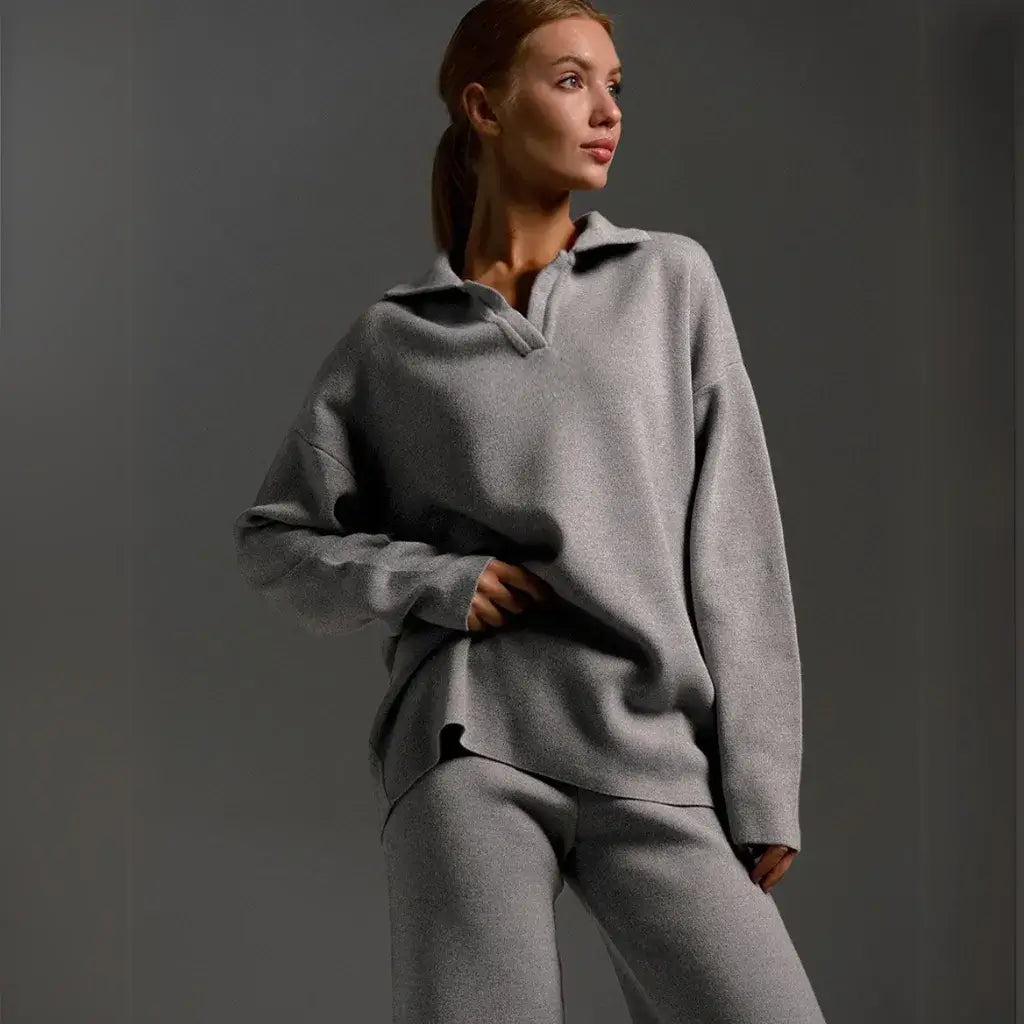 Conjunto de Frio Feminino de Malha