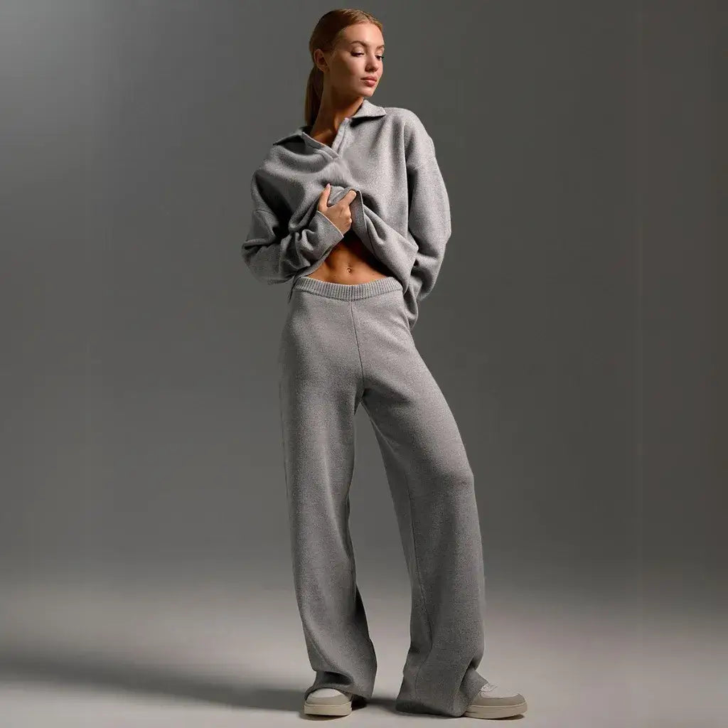 Conjunto de Frio Feminino de Malha