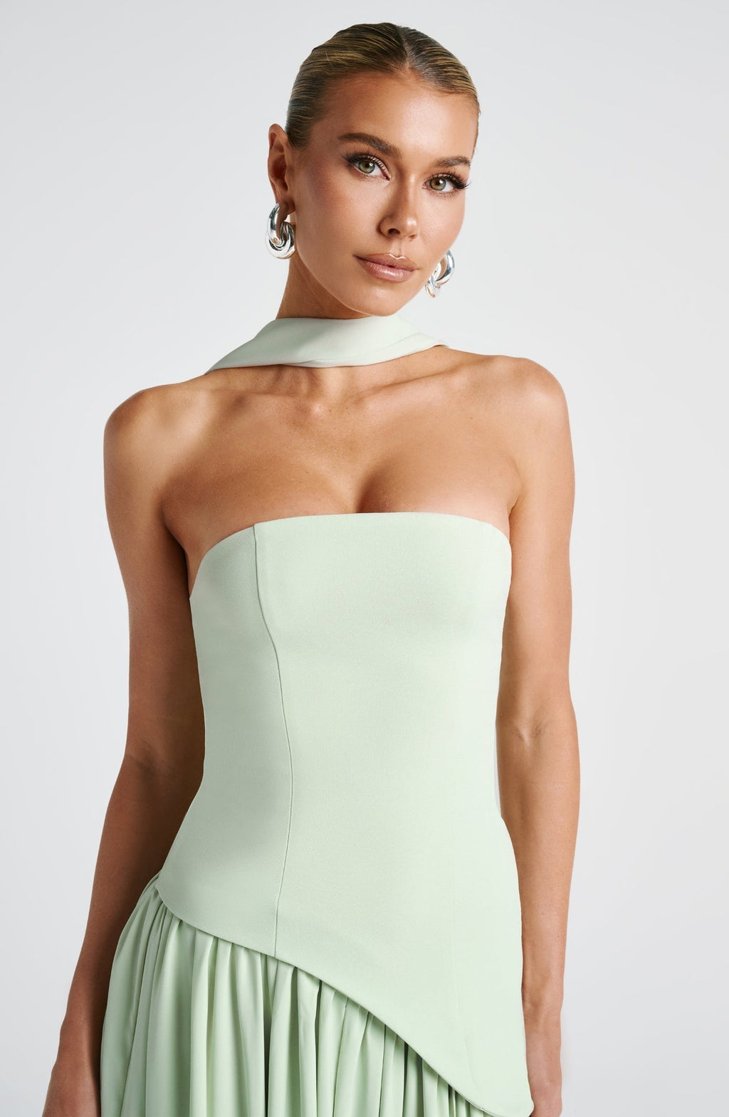 Vestido Feminino Longo Sem Alças Crepe – Mya