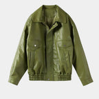 Jaqueta Feminina de Couro Attitude Green