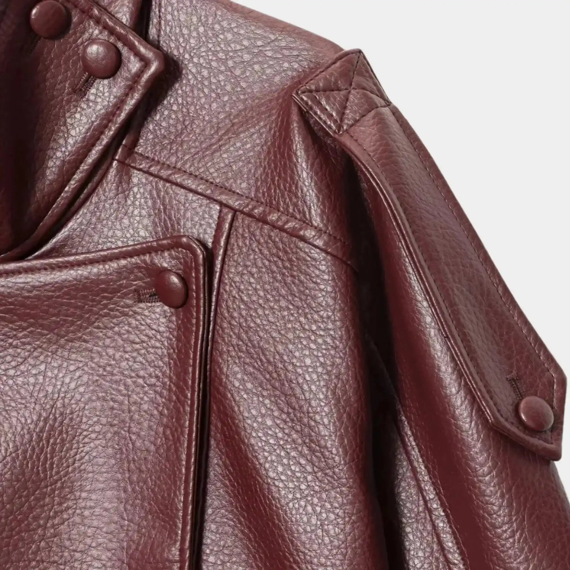 Jaqueta feminina oversized premium vinho para looks elegantes e fashionistas