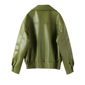 Jaqueta-Feminina-de-Couro-Attitude-Green