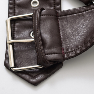 Jaqueta Marrom Couro Feminina