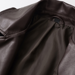 Jaqueta Marrom Couro Feminina