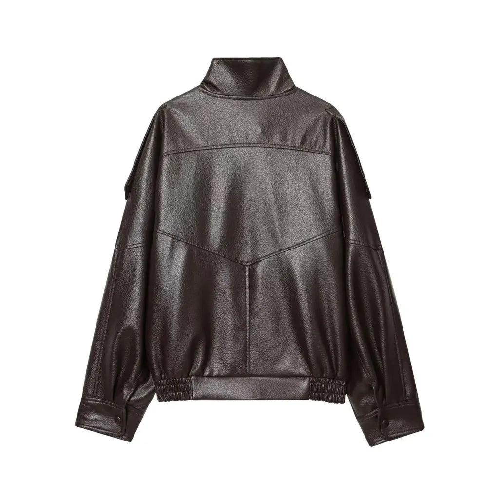 Jaqueta bomber feminina preta tendência 2026