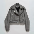 Jaqueta-de-Couro-Feminina-Cinza-Vintage