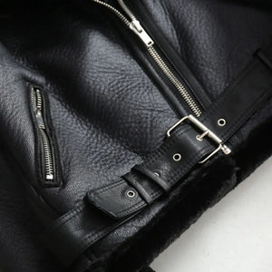 Jaqueta-de-Couro-Feminina-Preta-Modelo-Rebel