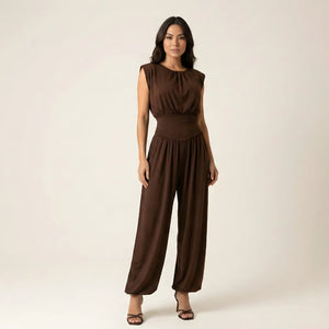 Macacão Feminino Longo Elegante com Cintura Marcada