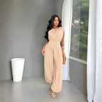Macacão Feminino Longo Elegante com Cintura Marcada