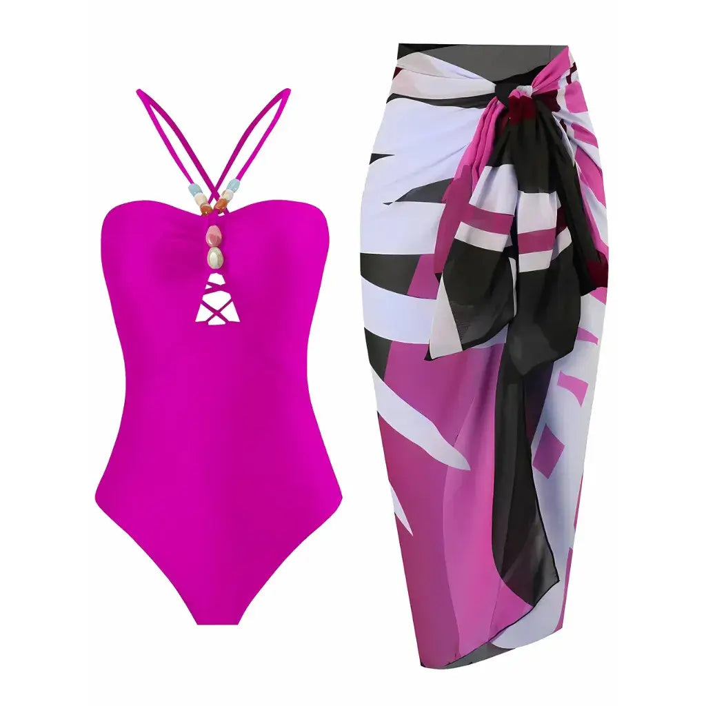 Maiô Feminino com Saída de Praia Longa Modelo Marbella