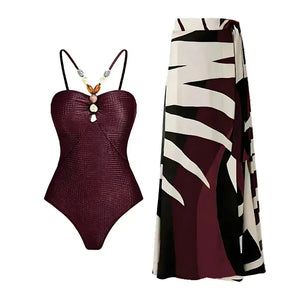 Maiô Feminino com Saída de Praia Longa Modelo Marbella