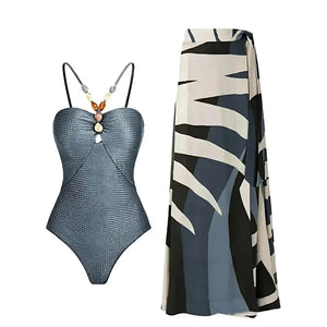 Maiô Feminino com Saída de Praia Longa Modelo Marbella