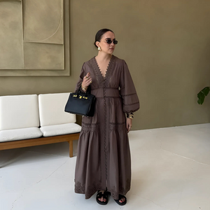 Vestido Boho Chic Longo Feminino Elegante Casual