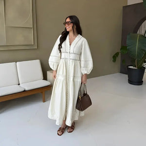 Vestido Boho Chic Longo Feminino Elegante Casual