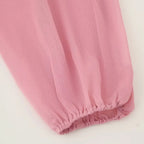 Vestido Boho Chic Longo Rosa com Babado Elegante
