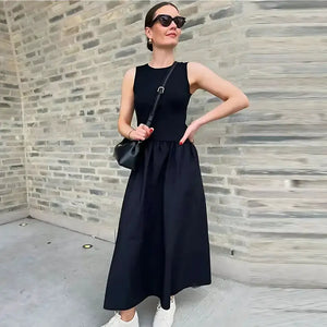 Vestido Casual Básico Longo Feminino