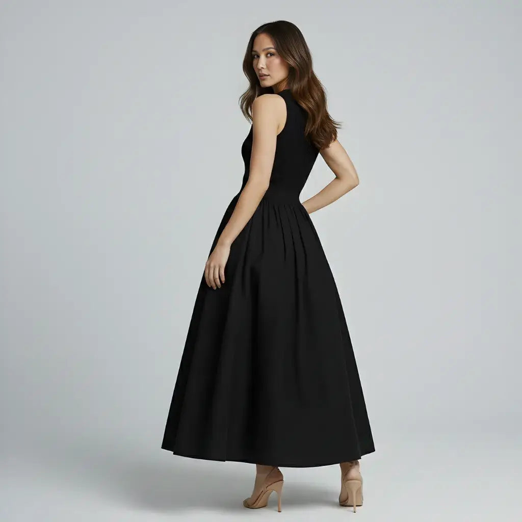 Vestido Casual Básico Longo Feminino