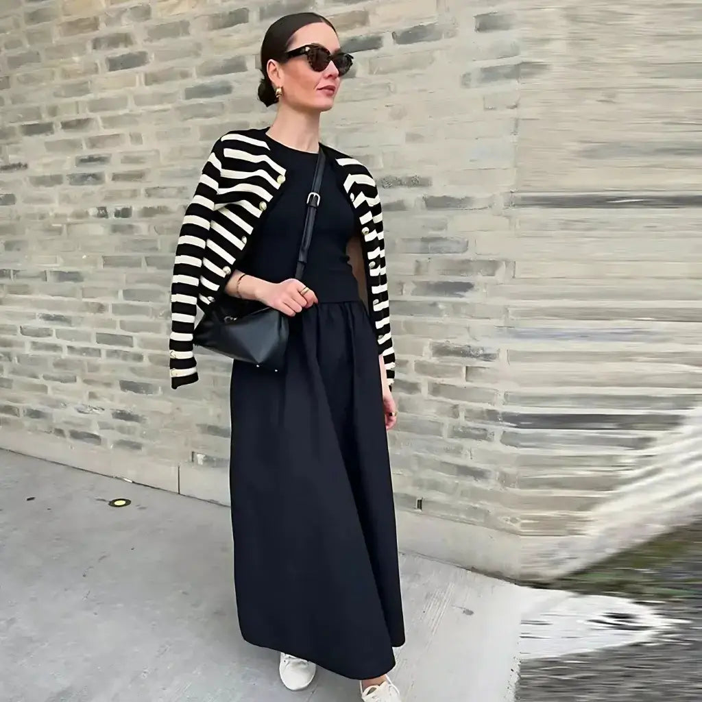 Vestido Casual Básico Longo Feminino