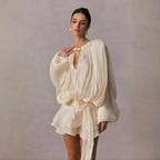 Vestido Boho Chic Babado Curto