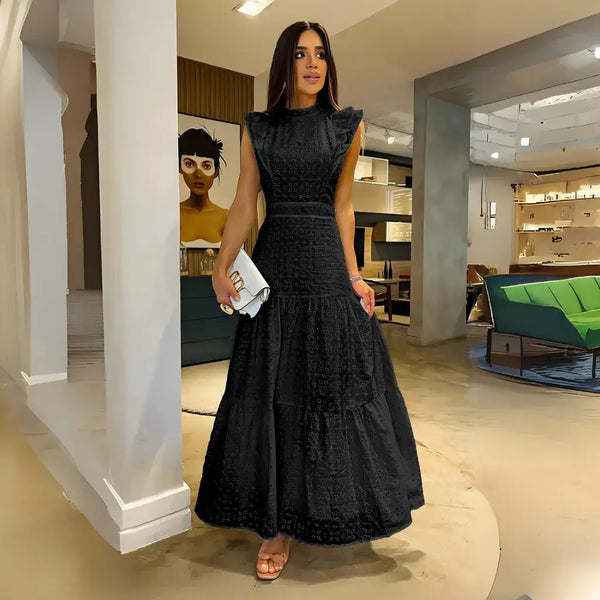 Vestido Feminino Longo Elegante Serena