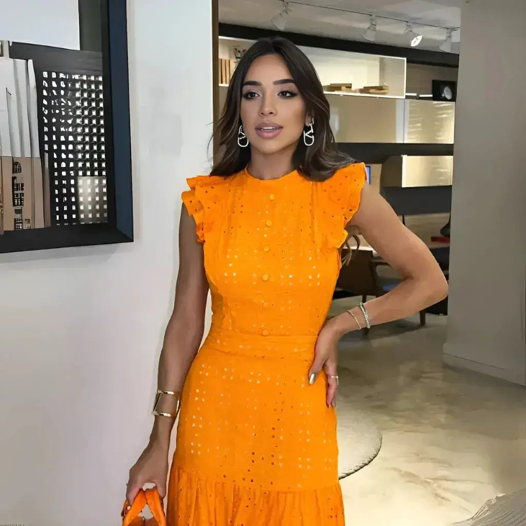 Vestido Feminino Longo Elegante Serena