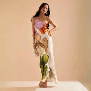 Vestido Longo Feminino Estampado Floral