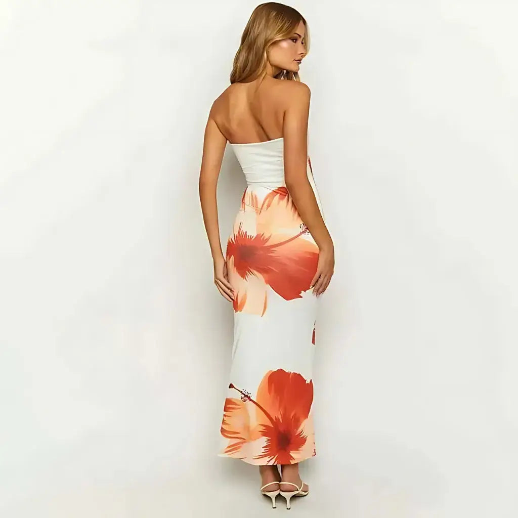 Vestido Longo Tomara que Caia Estampado Floral