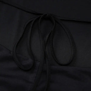 Vestido Longo Tomara que Caia Preto Estampa Floral Vermelha