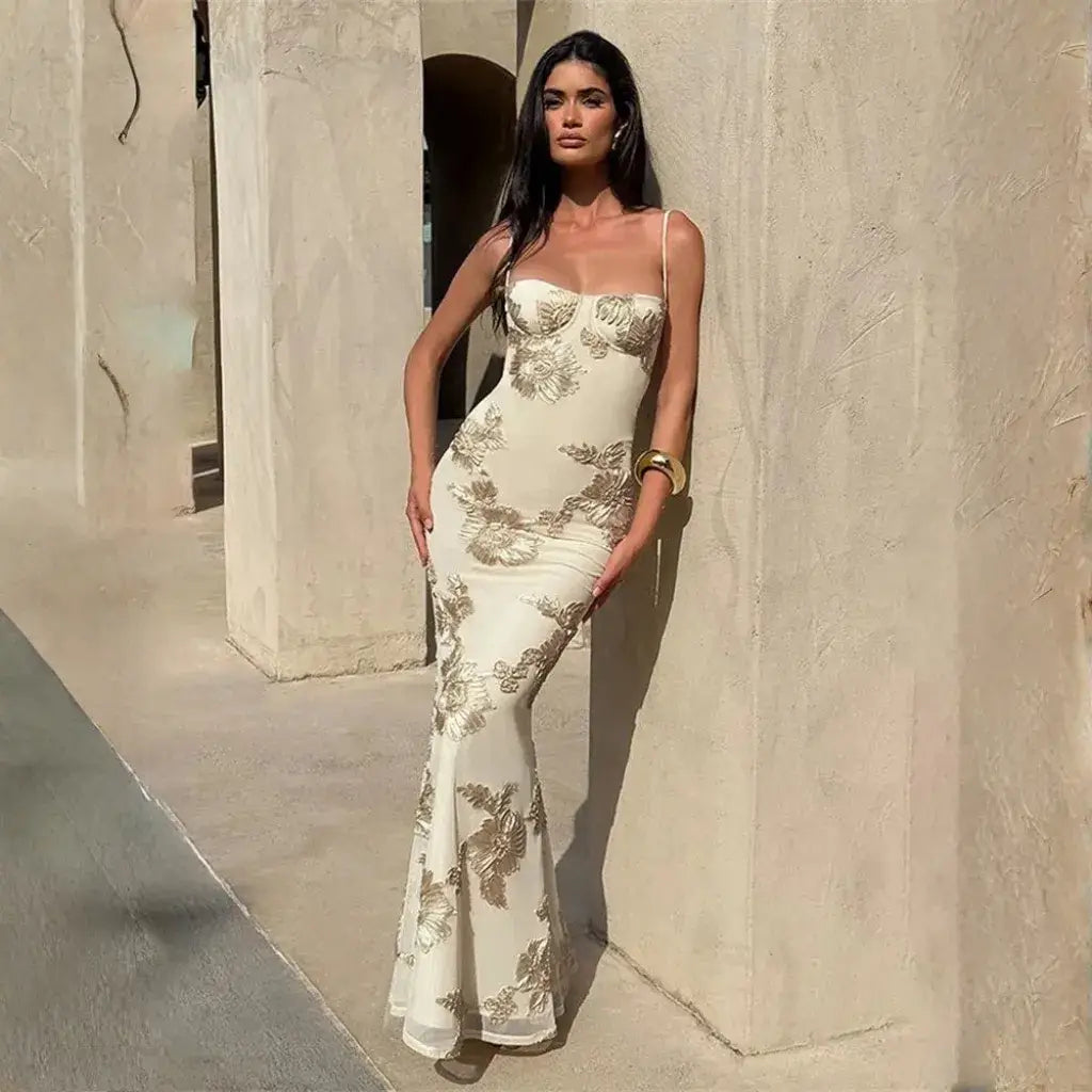 Vestido Longo de Festa Elegante