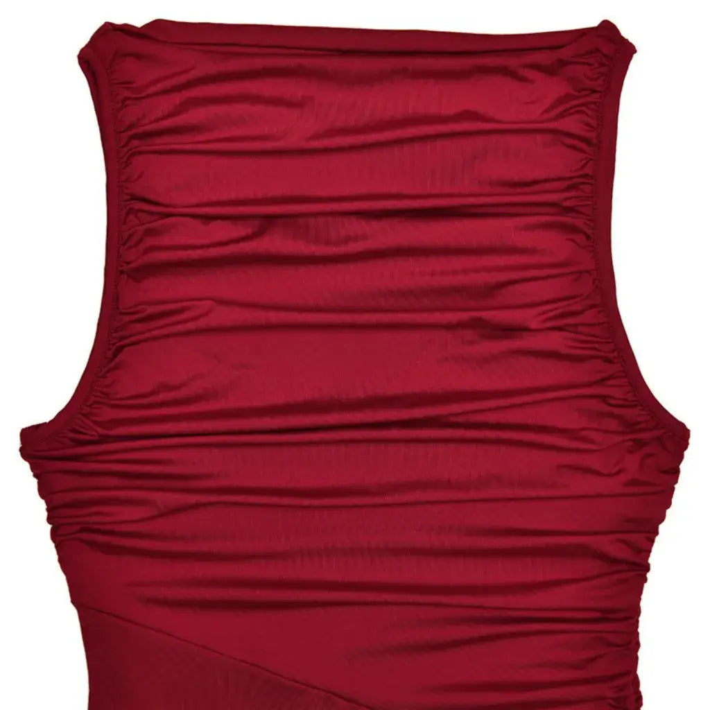 Vestido Longo de Festa com Decote Assimétrico Elegante