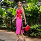 Vestido-Midi-Rosa-Flower