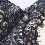 Vestido Slip Dress de Cetim Assimétrico com Renda Feminino