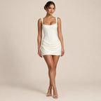 Vestido Feminino Curto Corset Drapeado - Chiara