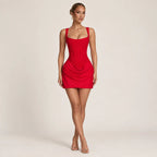 Vestido Feminino Curto Corset Drapeado - Chiara