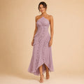 Vestido Feminino Longo Assimétrico Babados - Aurélie