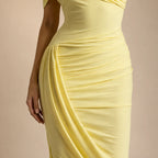 Vestido Feminino Longo Assimétrico Ombro Único – Lyra