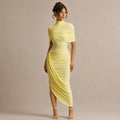 Vestido Feminino Longo Assimétrico Ombro Único - Lyra