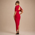 Vestido Feminino Longo Assimétrico Ombro Único – Lyra
