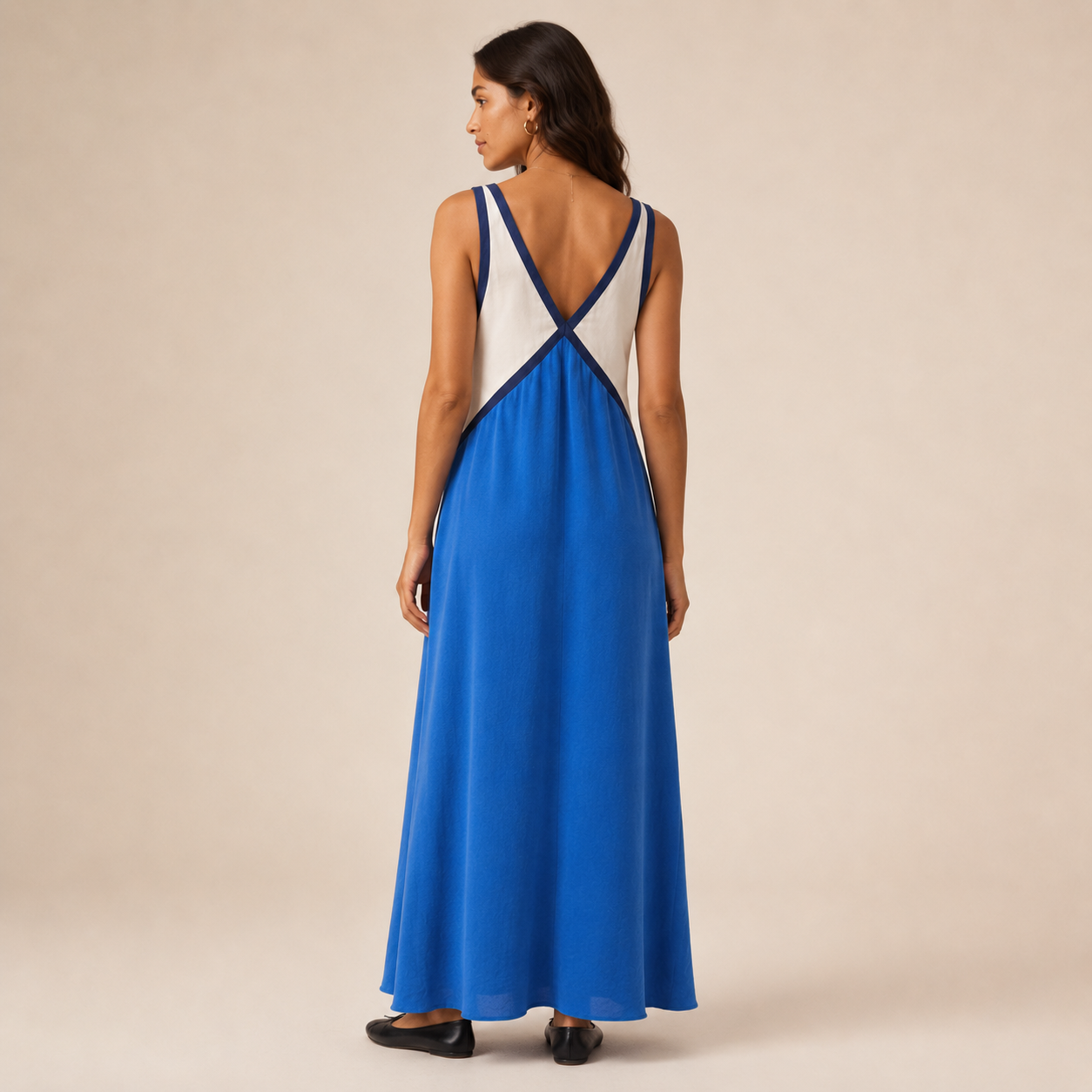 Vestido Feminino Midi Suede Decote V – Ágata