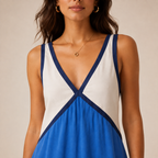 Vestido Feminino Midi Suede Decote V – Ágata