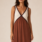 Vestido Feminino Midi Suede Decote V – Ágata