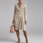 Vestido Curto Tubinho Plissado Vistella