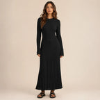 Vestido Feminino Longo Tricô Elegante – Olga