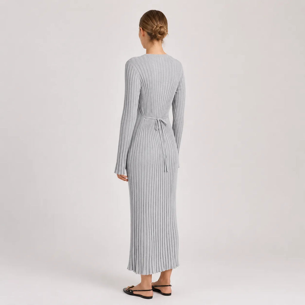 Vestido Feminino Longo Tricô Elegante – Olga