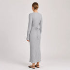 Vestido Feminino Longo Tricô Elegante – Olga