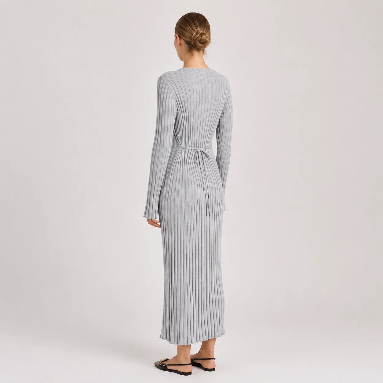 Vestido Feminino Longo Tricô Elegante – Olga