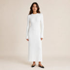 Vestido Feminino Longo Tricô Elegante – Olga